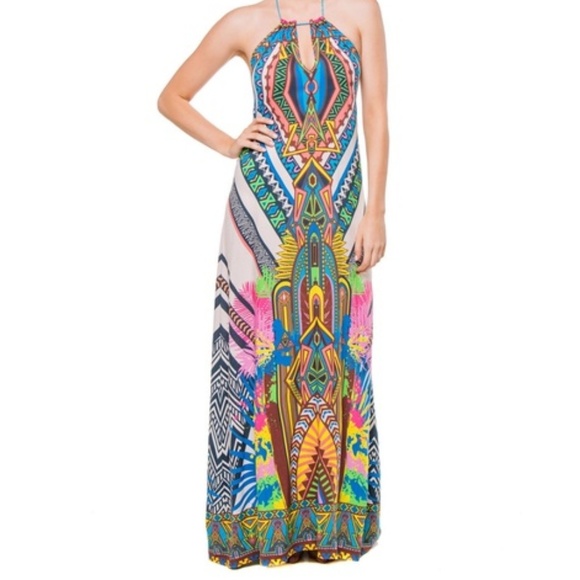 Flying Tomato Multi Color Boho Halter 